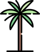 Wax palm Vector Environment Icon